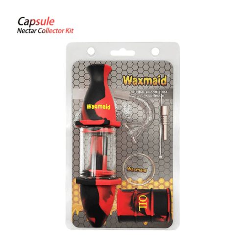 Waxmaid8 UpgradedCapsuleSiliconeGlassNectarCollectorKit3